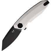 Damned Designs 011GWB Wraith Black Linerlock Knife Stormtrooper White Handles