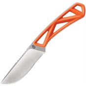 Gerber 3915 G3915 Exo-Mod Stonewash Fixed Blade Knife Orange Handles