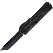 Heretic 0408ABRKGRY Auto Colossus OTF Tanto Black Stonewash Knife Gray Handles