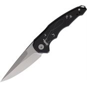 Hoback 038 OneSam Fly Fishing Framelock Knife Black Stonewashed Handles