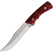 Katz K302UKCW Lion King Premium 302 Yukon Satin Fixed Blade Knife Cherrywood Handles