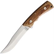 Katz K300UKBA Lion King Premium 300 Satin Fixed Blade Knife Yukon Blonde Ashwood Handles