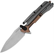 Kershaw 2039 Frontrunner Framelock Knife Gray/Bronze Handles