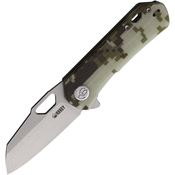 Kubey 332J Duroc Linerlock Knife Camo Handles