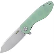 Kubey 358C Master Chief Linerlock Knife Jade Handles