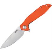 Kubey 117H Nova Linerlock Knife Orange Handles