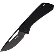 Kubey 331G Thalia Black Finish Knife Black Handles