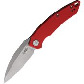 Kubey 333F Leaf Linerlock Knife Red Handles