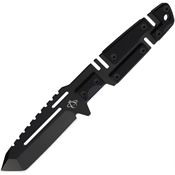Mantis F4CM Chaos 2 Black Fixed Blade Knife Black Handles