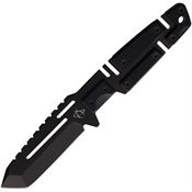 Mantis F4HC Chaos 1 Black Fixed Blade Knife Black Handles