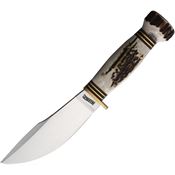 Marbles 80203 Woodcraft Satin Fixed Blade Knife Stag Handles