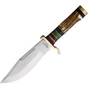 Marbles 627 Hunter Stag Satin Fixed Blade Knife Stag Handles