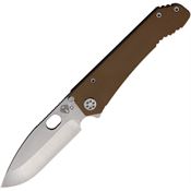 Medford 002DTQ09TM Deployment Framelock Knife Coyote Brown G10 Handles