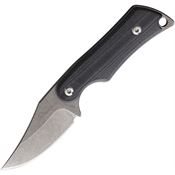 Mercury 9KALICPBKG10 Kali Clip Stonewash Fixed Blade Knife G10 Gray Handles