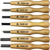 Mikihisa 077 Power Grip Wood Chisel Set 7PC