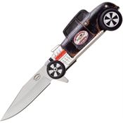 Miscellaneous 4521 Busted Knuckle Assist Open Linerlock Knife Aluminum Handles