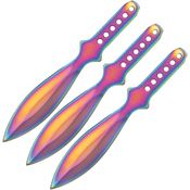 Perfect Point RC001RB Throwing Spectrum TiNi Fixed Blade Knife Set