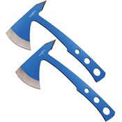 Perfect Point 107BL2 Throwing Blue Axe Set Blue Stainless Handles