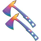 Perfect Point 107RB2 Throwing Spectrum TiNi Axe Set Spectrum Stainless Handles