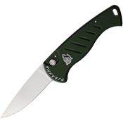 Piranha 2G Auto Fingerling Button Lock Knife Green Handles