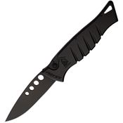 Piranha 3BKT Auto Amazon Black Button Lock Knife Black Handles