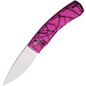 Piranha 14PK Auto X Button Lock Knife Pink Camo Handles