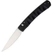 Piranha 15BK Auto Virus Button Lock Knife Black Handles