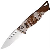 Piranha 3C Auto Amazon Button Lock Knife Camo Handles