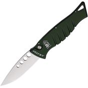 Piranha 3G Auto Amazon Button Lock Knife Green Handles