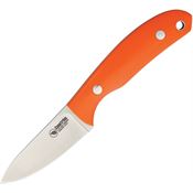 Casstrom 10630 Safari Satin Fixed Blade Knife G10 Orange Handles