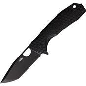 Honey Badger 4032 Large Tanto Linerlock Knife Black Handles