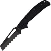 HPA 0071 Maritime Assault Lockback Knife Black G10 Handles