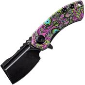 Kansept 3030B3 Mini Korvid Black Stonewashed Linerlock Knife Undead Handles