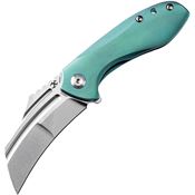 Kansept 1031A4 KTC3 Stonewashed Linerlock Knife Green Handles