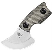 Kizer 1051A1 Rocker Stonewash Fixed Blade Knife Black Handles