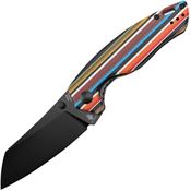 Kizer 4593C4 Towser K Black Linerlock Knife Serape Handles