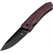 Kizer 3629A1 Agressor Black Stonewash Linerlock Knife Burgundy Handles