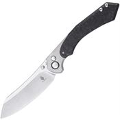 Kizer 4626A1 Clairvoyant Stonewash Knife Carbon Handles
