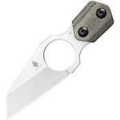 Kizer 1052A1 Variable Stonewash Fixed Blade Knife Black Handles