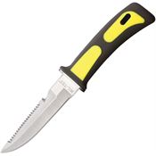 Mil-Tec 4544 Frogman Satin Fixed Blade Knife Gray Handles