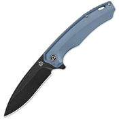 QSP 116C2II Woodpecker Stonewash Knife Blue Handles