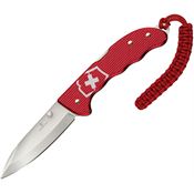 Swiss Army 09415D20 Evoke Lockback Knife Alox Red Handles