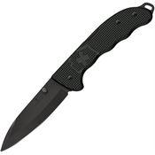 Swiss Army 09415DS23 Evoke Lockback Knife Alox Black Handles