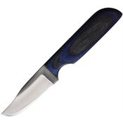 Anza WKR2BBW Clip Point Fixed Blade Knife Black/Bluewood Handles