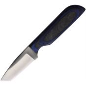 Anza WKR1BBW Tanto Fixed Blade Knife Black/Bluewood Handles