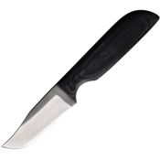 Anza WKR2M Clip Point Fixed Blade Knife Black Micarta Handles