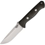 Bark River 111MGCM Bravo I Satin Fixed Blade Knife Green Micarta Matte Handles