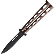 Bear & Son 115CV Butterfly Copper Black Knife Vein Handles