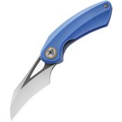 Bestech G53D2 Bihai Black Stonewashed Knife Blue Handles