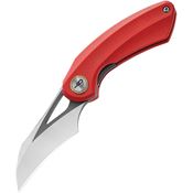 Bestech G53C2 Bihai Black Stonewashed Knife Red Handles